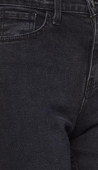 Black High Waisted Denim Mom Jeans - SohoGirl.com