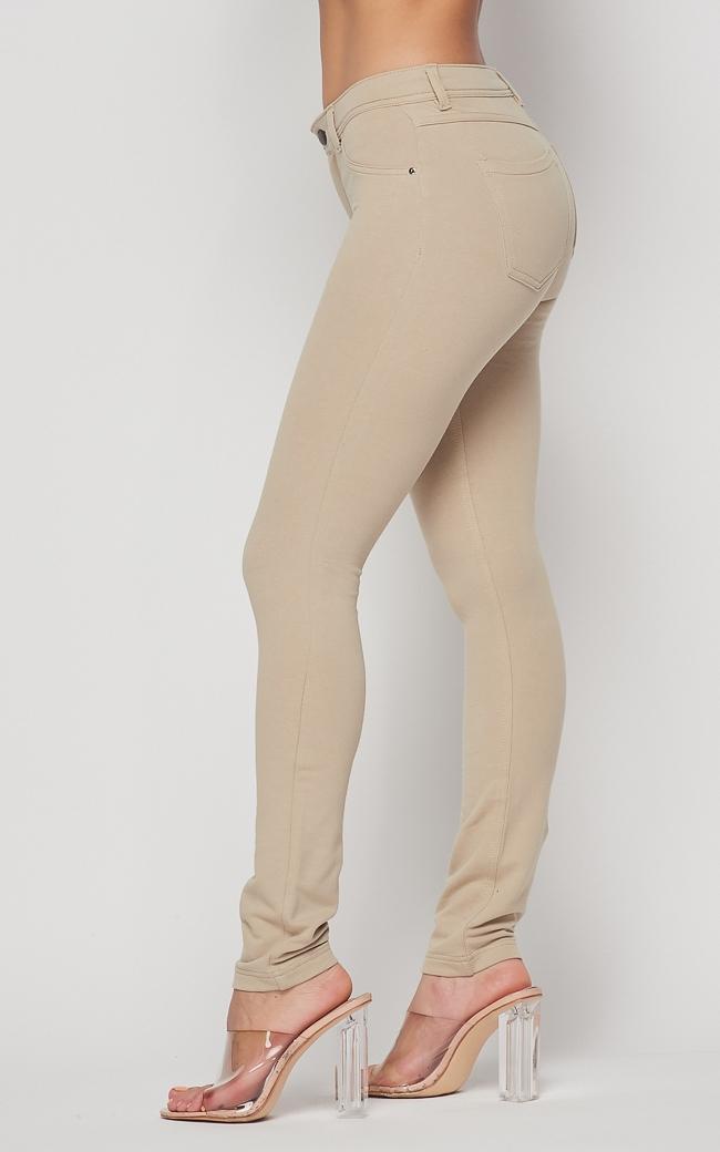 Clothing Skinny Khaki Pants For Juniors Women's High-Rise Khaki Super Skinny Pants Women's Bottoms