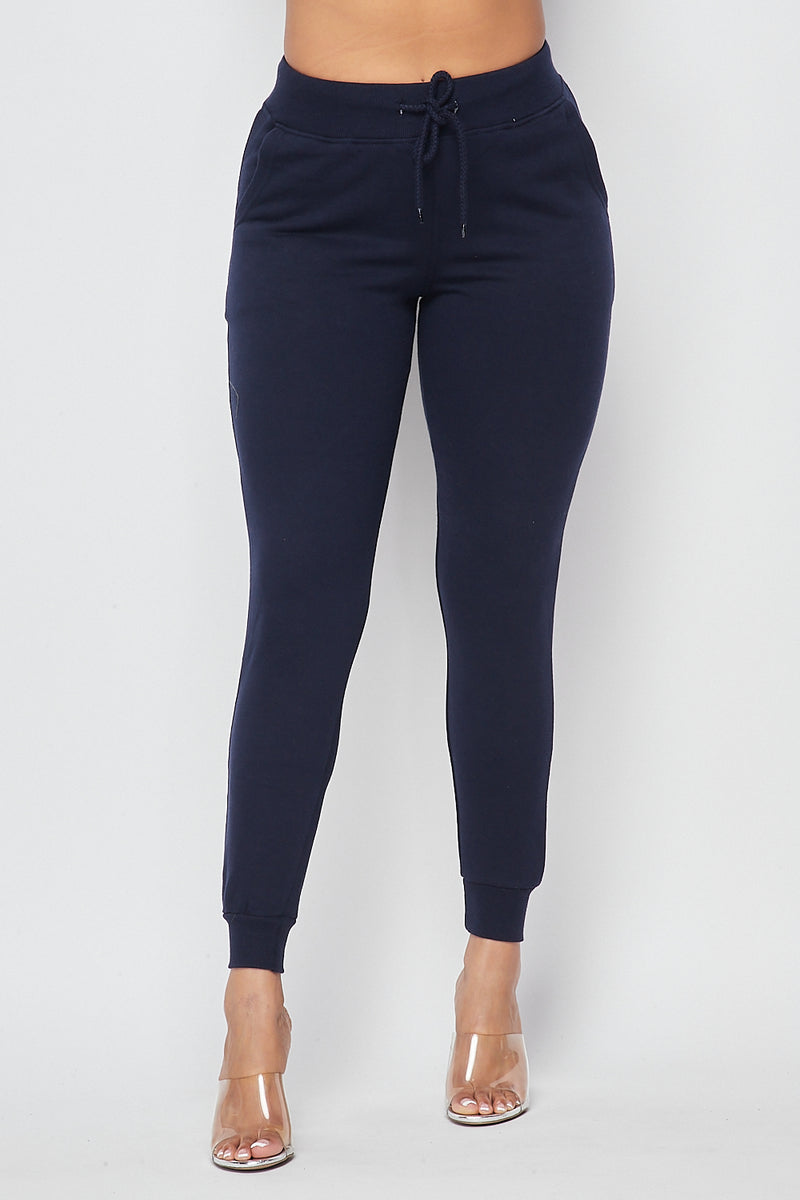 Classic Ultra Soft Drawstring Joggers - Navy Blue – SohoGirl.com