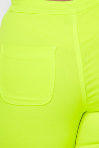 Plus Size Super High Waisted Stretchy Skinny Jeans - Neon Yellow - SohoGirl.com