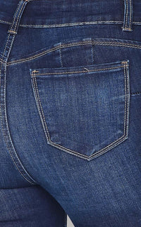 Basic Stretchy Denim Skinny Jeans - Dark Denim - SohoGirl.com