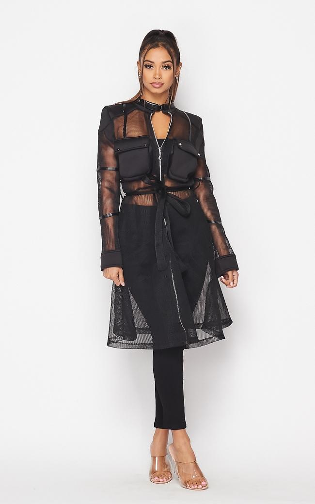 WATER REPELLENT BELTED TRENCH COAT - Black | ZARA United States