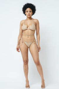 2 Pc. Wrap Bikini Set - Nude - SohoGirl.com
