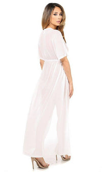 White Sheer Mesh Maxi Duster (Plus Sizes Available) - SohoGirl.com