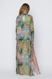 3 Piece Floral Printed Set - Green - SohoGirl.com
