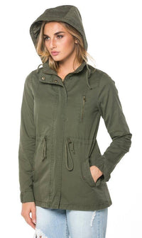 Hooded Parka Coat in Olive (Plus Sizes Available S-L) - SohoGirl.com