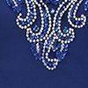 Elizabeth K GL1315D Bead Embellished Keyhole Neckline Sheer Back Full Length Gown in Royal Blue - SohoGirl.com