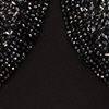 Elizabeth K GL1330X Sequin Embellished Halter Wrap Open Back Floor Length Gown in Black - SohoGirl.com