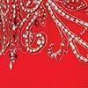 Elizabeth K GL1373P Dazzling Bead Bodice Halter Neck Open Back Full Length Gown in Red - SohoGirl.com