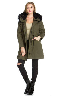 American Bazi Knee Slit Jogger Pants in Black - SohoGirl.com