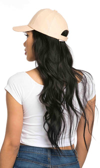 Solid Faux Leather Cap in Beige - SohoGirl.com