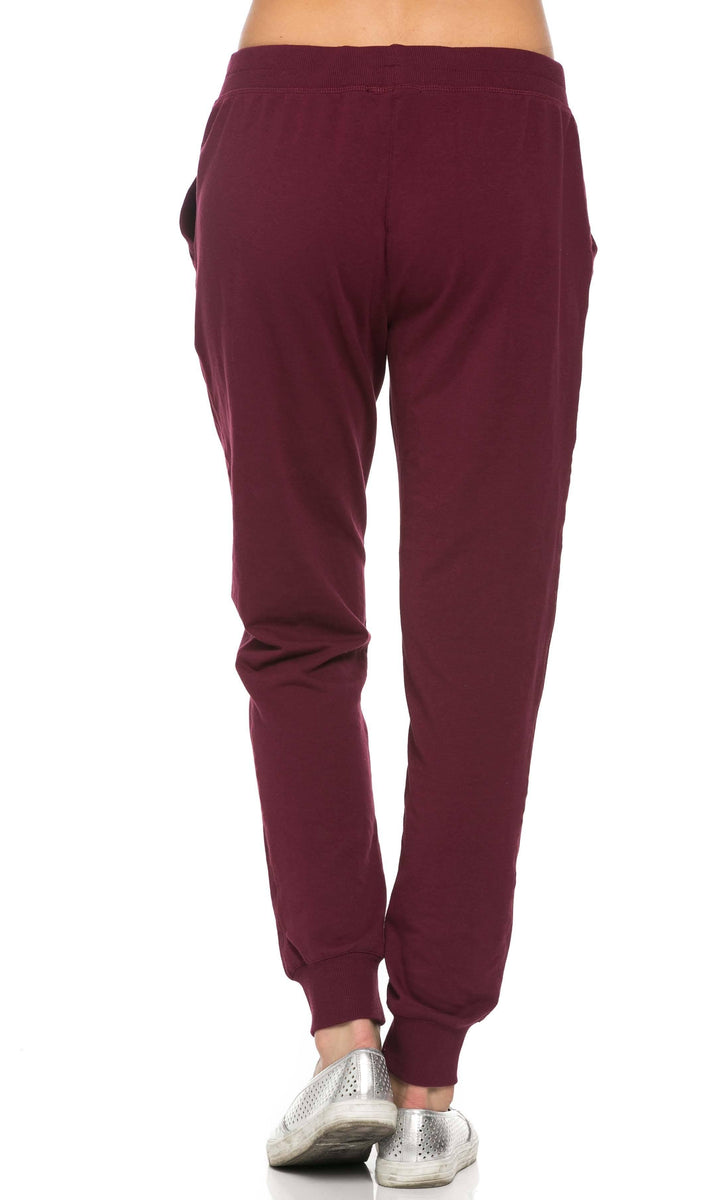Classic Drawstring Jogger Pants (S-3XL) - Burgundy – SohoGirl.com
