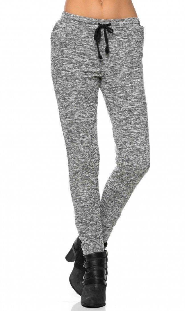 Comfy Drawstring Jogger Pants in Gray (Plus Sizes Available) – SohoGirl.com
