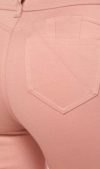 Classic Stretch Knit Skinny Pants in Pink (S-3XL) - SohoGirl.com