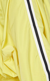 Side Striped Cropped Windbreaker - Yellow - SohoGirl.com
