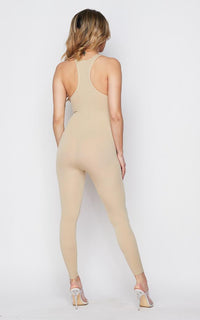 Racerback Shapewear Jumpsuit - Nude - SohoGirl.com
