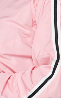 Side Striped Cropped Windbreaker - Pink - SohoGirl.com