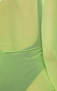 Neon Green Long Sleeve Mesh Cover Up - SohoGirl.com