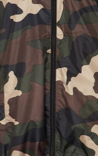 Camouflage Windbreaker Zip Up Women's Jacket - SohoGirl.com