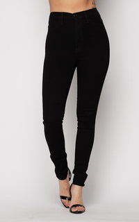 Vibrant Super Stretch High Rise Jeans - Black - SohoGirl.com