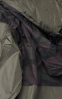 Two Tone Windbreaker Zip Up Jacket - Camouflage - SohoGirl.com