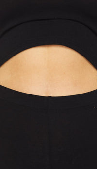 Black Off the Shoulder Cut Out Jumpsuit - SohoGirl.com