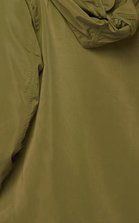 Classic Snap Button Windbreaker Jacket - Olive - SohoGirl.com