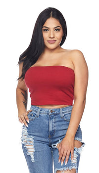 Red Cropped Tube Top - SohoGirl.com