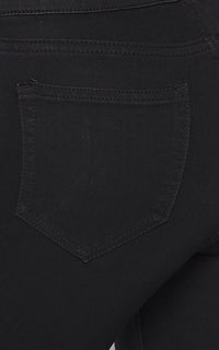 Mid Rise Denim Bootcut Pants (S-3XL) - Black - SohoGirl.com