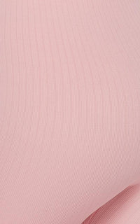 Ribbed Camisole Unitard in Blush Pink - SohoGirl.com