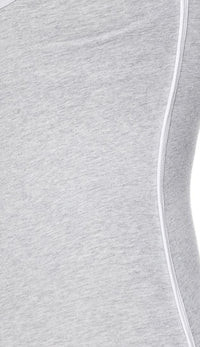 Basic Camisole Side Stripe Romper in Gray - SohoGirl.com