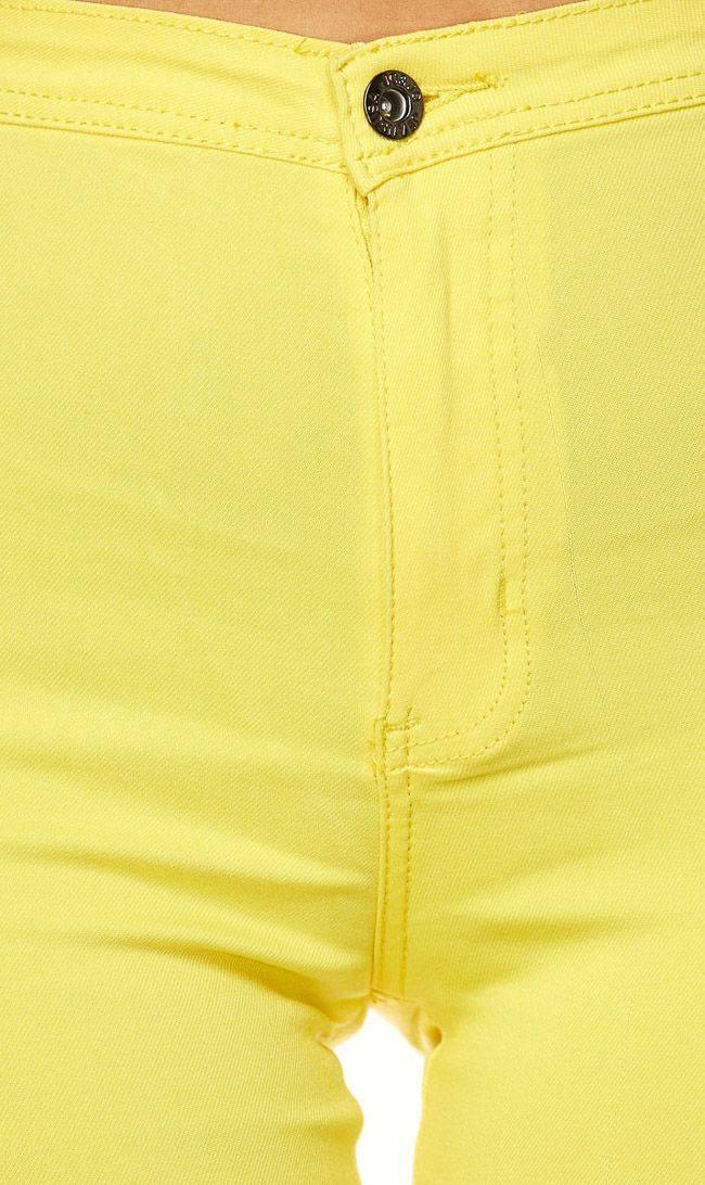 Super High Waisted Stretchy Skinny Jeans - Yellow – SohoGirl.com