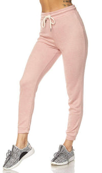 Lightweight Drawstring Jogger Pants in Blush (Plus Sizes Available) - SohoGirl.com
