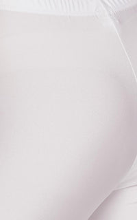 Nylon Front Tie Top and Bermuda Shorts - White - SohoGirl.com