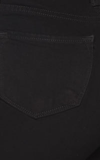 Vibrant Five Button Wide Flare Jeans - Black - SohoGirl.com