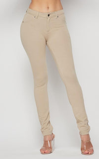 Khaki Skinny School Uniform Pants - (S-XXXL) - SohoGirl.com