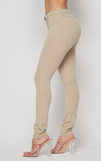 Khaki Skinny School Uniform Pants - (S-XXXL) - SohoGirl.com