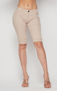Bermuda School Uniform Shorts - Khaki - SohoGirl.com