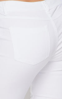Bermuda School Uniform Shorts - White - SohoGirl.com