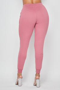 Classic Ultra Soft Drawstring Joggers - Mauve - SohoGirl.com