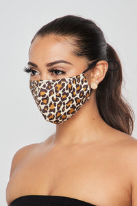 Cheetah Print Face Mask - SohoGirl.com