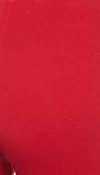 Classic Stretchy Bermuda Biker Shorts - Red - SohoGirl.com