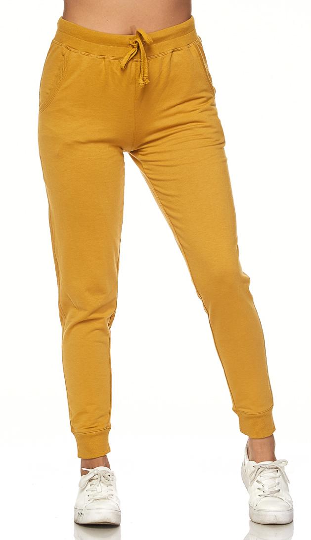 Classic Drawstring Jogger Pants - Mustard – SohoGirl.com