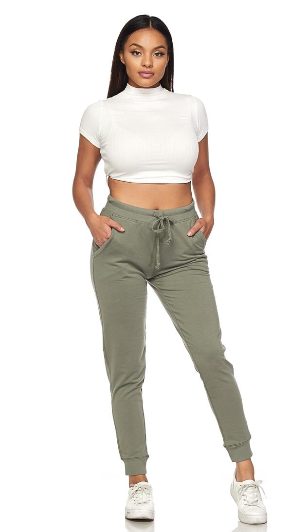 Classic Drawstring Jogger Pants - Sage – SohoGirl.com