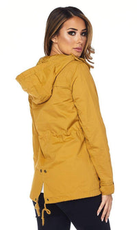 Hooded Parka Coat in Mustard - SohoGirl.com