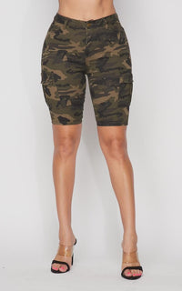 Camouflage Bermuda Cargo Shorts - SohoGirl.com