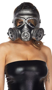 Steampunk Gas Mask - Silver - SohoGirl.com