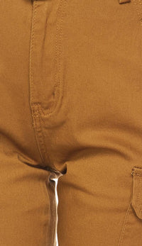 Belted Cargo Jogger Pants in Khaki (Plus Sizes Available) - SohoGirl.com
