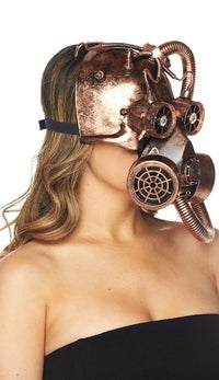 Steampunk Pirate Gas Mask - Copper - SohoGirl.com