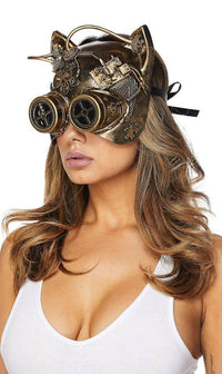 Masquerade Mechanical Cat Mask - SohoGirl.com